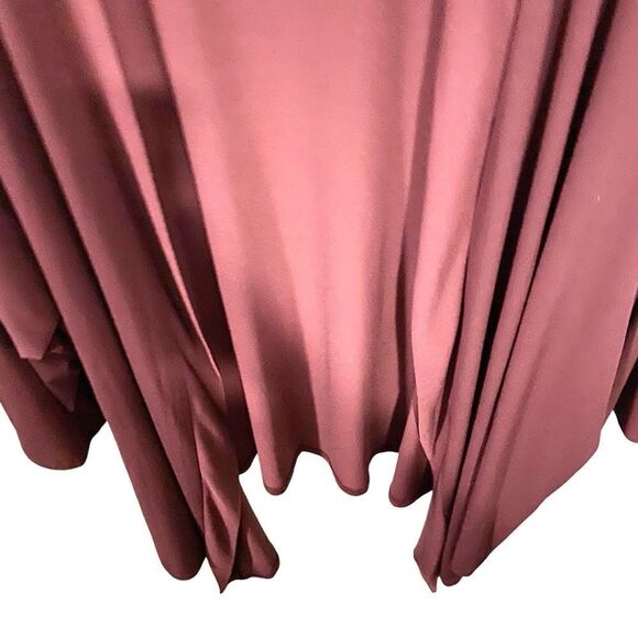 Torrid Open Front Cardigan Wide Sleeve in Color Wine in Size 5X - Picture 9 of 12